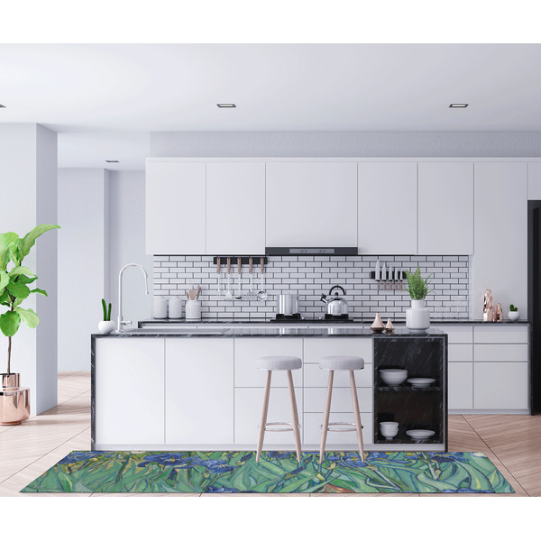 Irises (Van Gogh) Area Rug Sizes