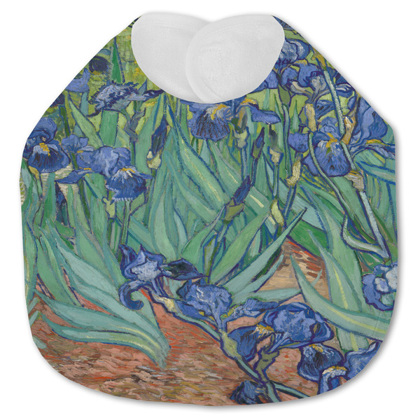 Custom Irises (Van Gogh) Jersey Knit Baby Bib