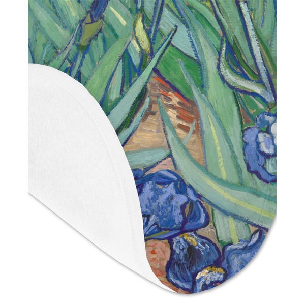 Irises (Van Gogh) Baby Bib - AFT detail