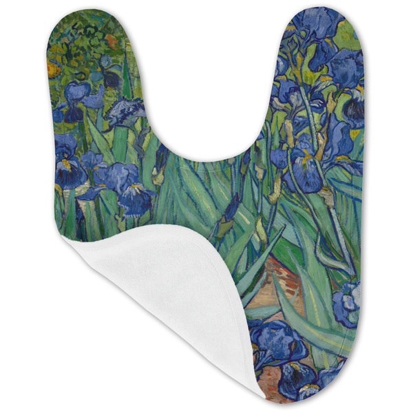 Irises (Van Gogh) Baby Bib - AFT folded