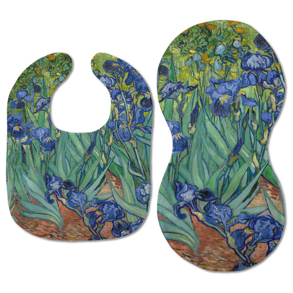 Irises (Van Gogh) Baby Bib & Burp Set - Approval (new bib & burp)