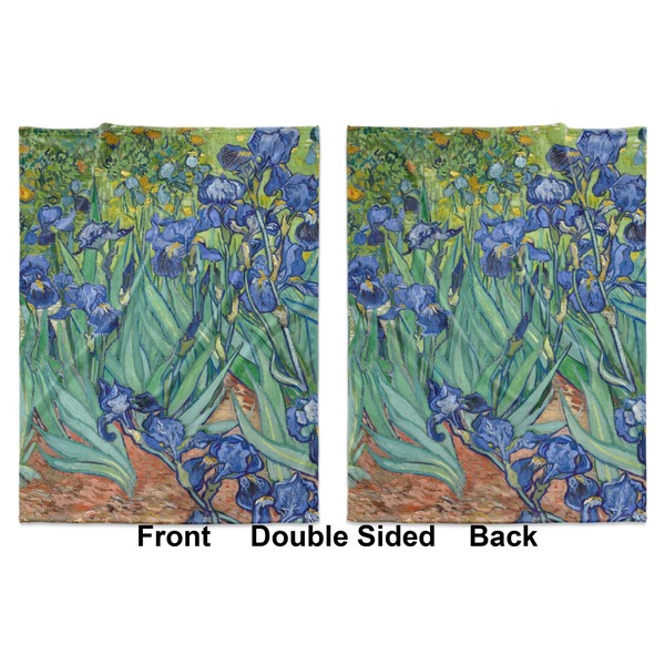 Irises (Van Gogh) Baby Blanket (Double Sided - Printed Front and Back)