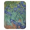 Irises (Van Gogh) Baby Sherpa Blanket - Flat