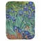 Irises (Van Gogh) Baby Swaddling Blanket - Flat