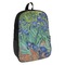 Irises (Van Gogh) Backpack - angled view