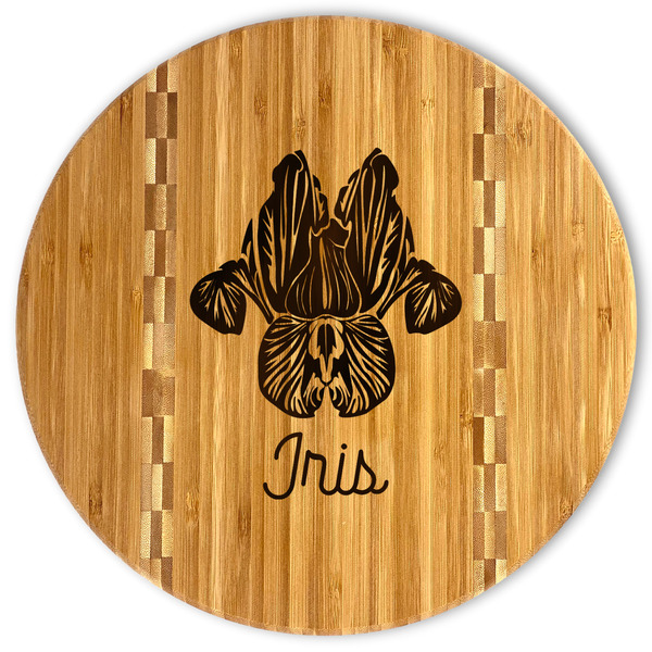 Custom Irises (Van Gogh) Bamboo Cutting Board