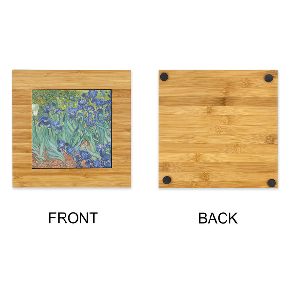 Irises (Van Gogh) Bamboo Trivet with 6" Tile - APPROVAL