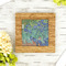 Irises (Van Gogh) Bamboo Trivet with 6" Tile - LIFESTYLE