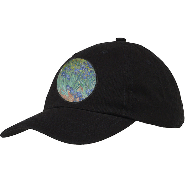 Custom Irises (Van Gogh) Baseball Cap - Black