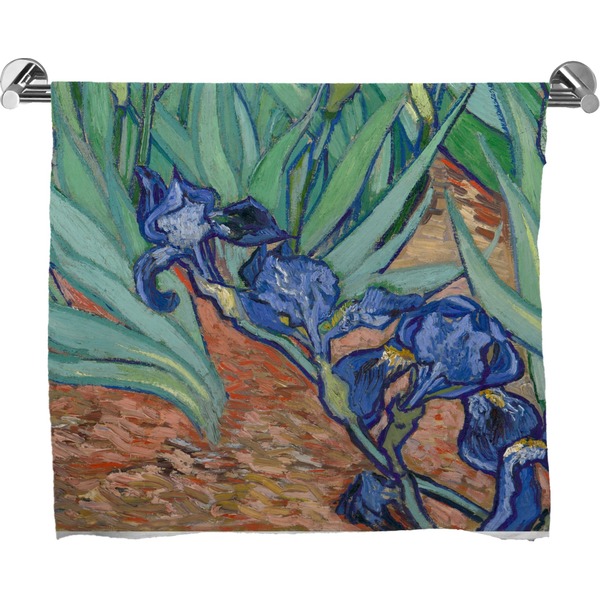 Custom Irises (Van Gogh) Bath Towel