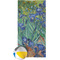 Irises (Van Gogh) Beach Towel w/ Beach Ball