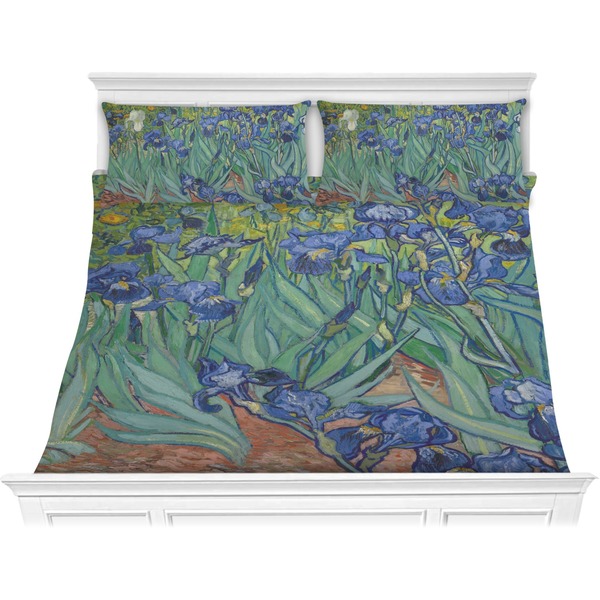 Custom Irises (Van Gogh) Comforter Set - King
