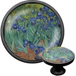 Irises (Van Gogh) Cabinet Knob (Black)