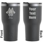 Irises (Van Gogh) RTIC Tumbler - Black - Engraved Front & Back