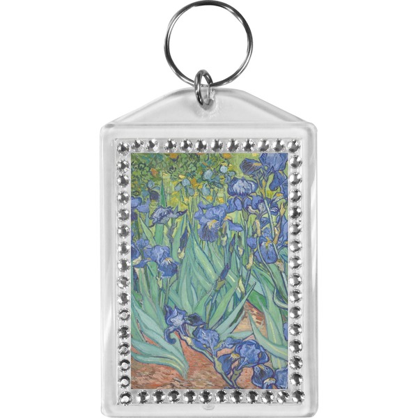Custom Irises (Van Gogh) Bling Keychain