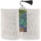 Irises (Van Gogh) Bookmark with tassel - In book
