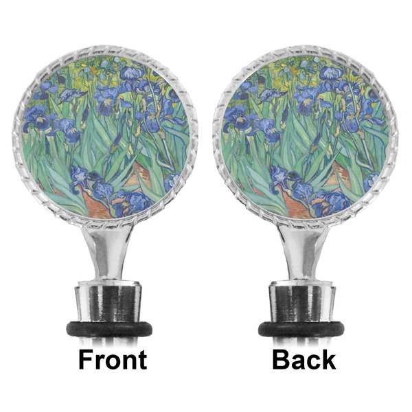 Irises (Van Gogh) Bottle Stopper - Front and Back