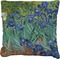 Irises (Van Gogh) Burlap Pillow 24"