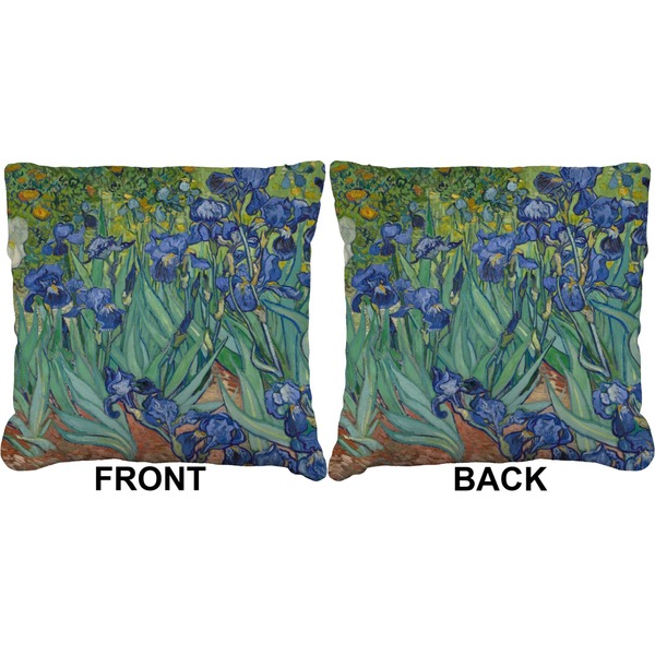 Irises (Van Gogh) Burlap Pillow Approval