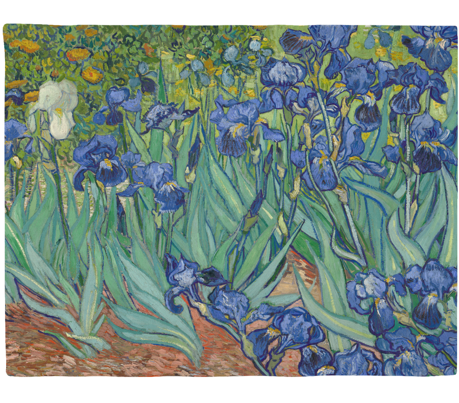 Irises (Van Gogh) Placemat (Fabric) YouCustomizeIt