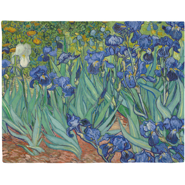 Custom Irises (Van Gogh) Woven Fabric Placemat - Twill