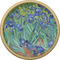 Irises (Van Gogh) Cabinet Knob - Gold - Front