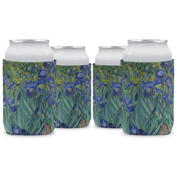 Irises (Van Gogh) Can Cooler (12 oz) - Set of 4