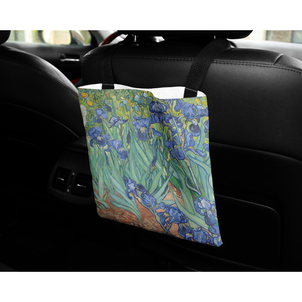 Irises (Van Gogh) Car Bag - In Use