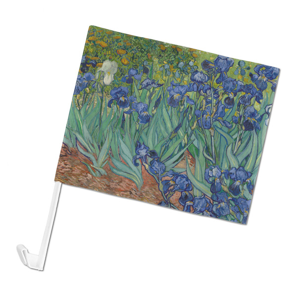 Custom Irises (Van Gogh) Car Flag - Large