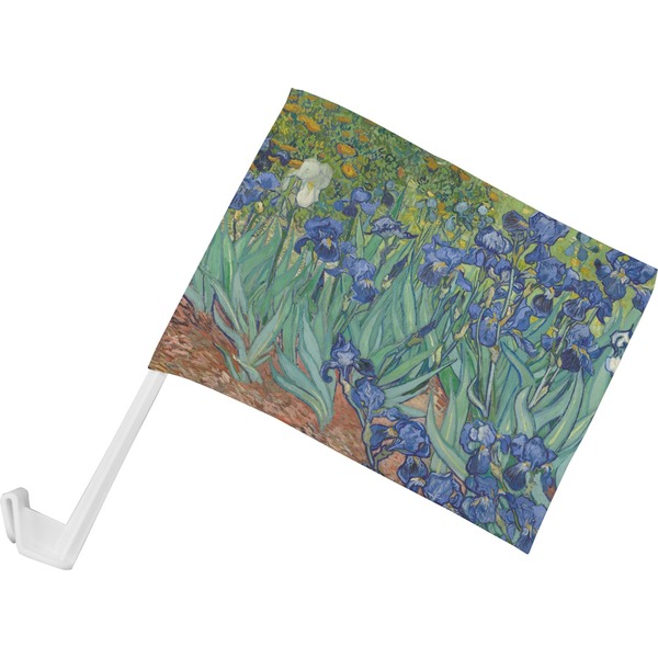 Custom Irises (Van Gogh) Car Flag - Small