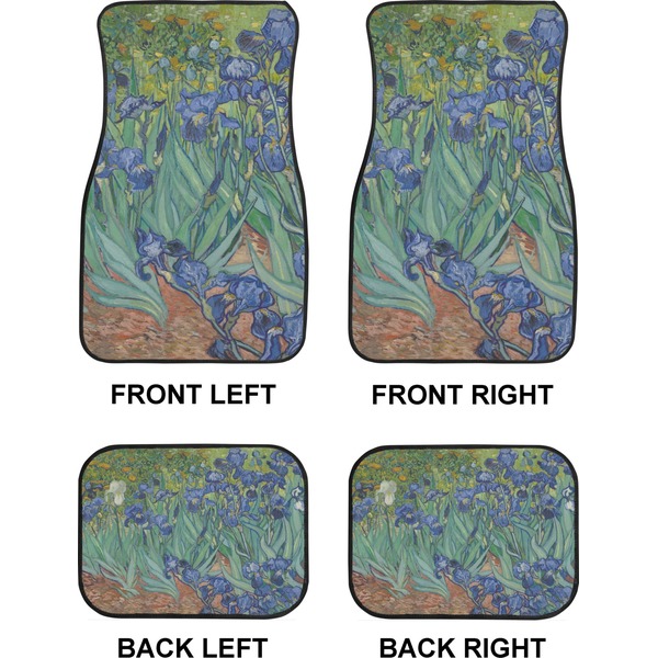 Irises (Van Gogh) Car Floor Mats Set (2F + 2B)