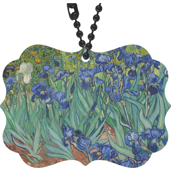 Custom Irises (Van Gogh) Rear View Mirror Decor