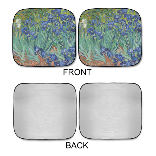 Irises (Van Gogh) Car Sun Shades - APPROVAL