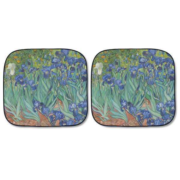 Irises (Van Gogh) Car Sun Shades - FRONT