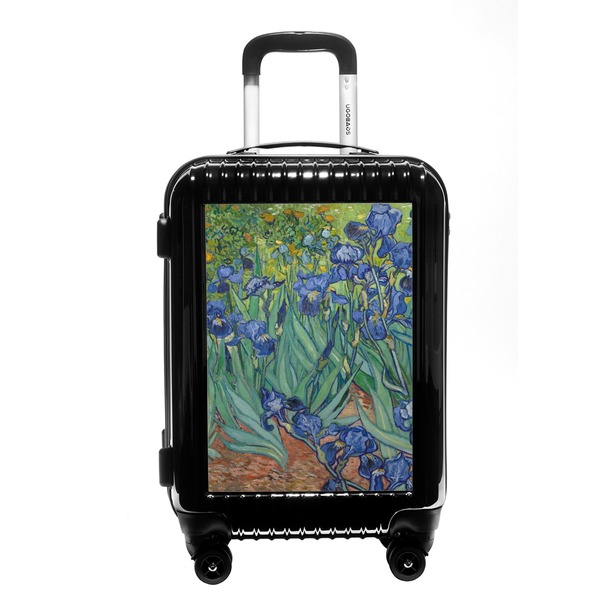 Custom Irises (Van Gogh) Carry On Hard Shell Suitcase