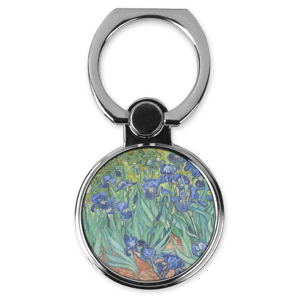 Custom Irises (Van Gogh) Cell Phone Ring Stand & Holder