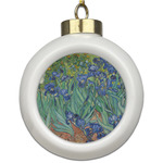 Irises (Van Gogh) Ceramic Ball Ornament