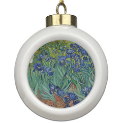 Irises (Van Gogh) Ceramic Ball Ornament