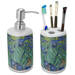 Irises (Van Gogh) Ceramic Bathroom Accessories Set