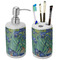 Irises (Van Gogh) Ceramic Bathroom Accessories Set