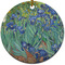Irises (Van Gogh) Round Ceramic Ornament