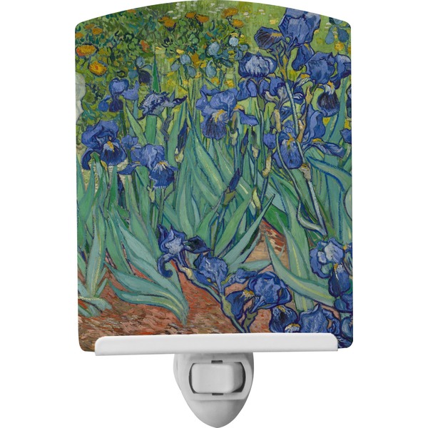 Custom Irises (Van Gogh) Ceramic Night Light