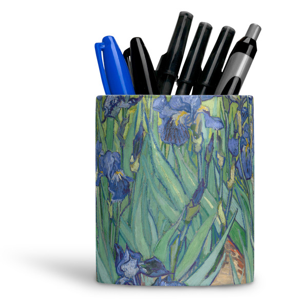 Custom Irises (Van Gogh) Ceramic Pen Holder