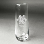 Irises (Van Gogh) Champagne Flute - Stemless Engraved