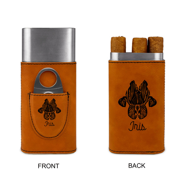 Irises (Van Gogh) Cigar Case with Cutter - Double Sided - Approval