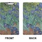 Irises (Van Gogh) Clipboard (Legal) (Front + Back)