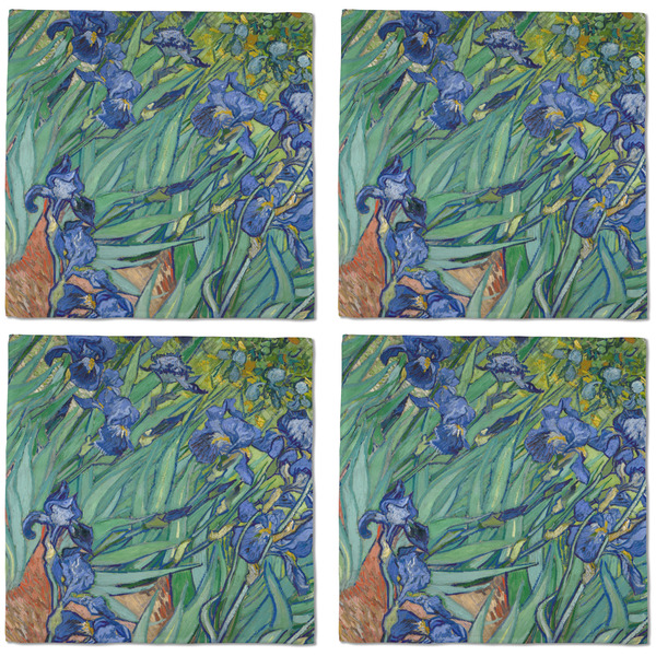 Irises (Van Gogh) Cloth Napkins - Personalized Dinner (APPROVAL) Set of 4