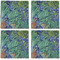 Irises (Van Gogh) Cloth Napkins - Personalized Dinner (APPROVAL) Set of 4