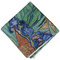Irises (Van Gogh) Cloth Napkins - Personalized Dinner (Folded Four Corners)