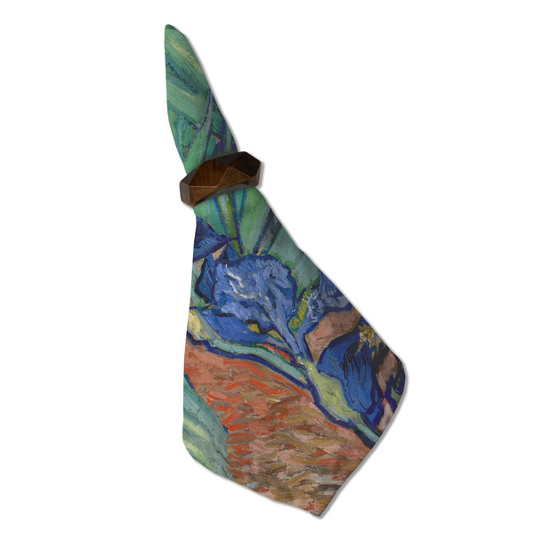 Irises (Van Gogh) Cloth Napkins - Personalized Dinner (Folded in Ring) (MAIN)